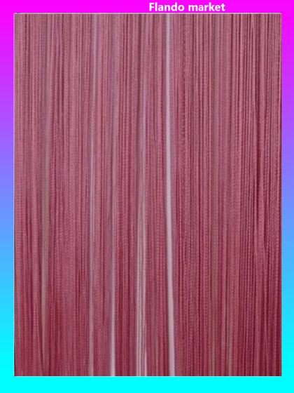 !09 Нитяная занавеска цвет розовый (300*300)