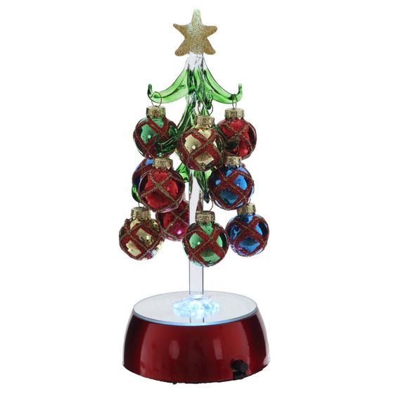 Изделие декоративное "Ёлка" с подсветкой (AAx3 н/п), L8,5 W8,5 H20 см