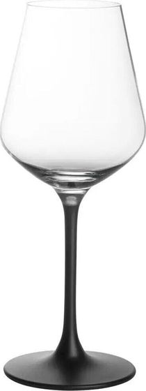 Villeroy &amp; Boch Villeroy &amp; Boch Manufacture Rock red wine glass, Red wine glass, Flute glass, Crystal, Glass, Black, Transparent, 470 ml, 9.6 cm