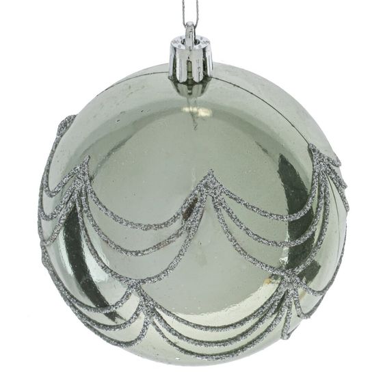 Набор из 12шт Украшение новогоднее "Шар", D 8 см, L35 W28 H9 см