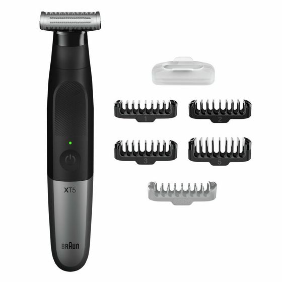 Триммер Braun XT5100 аккум. (насадок 5шт) черный/серый