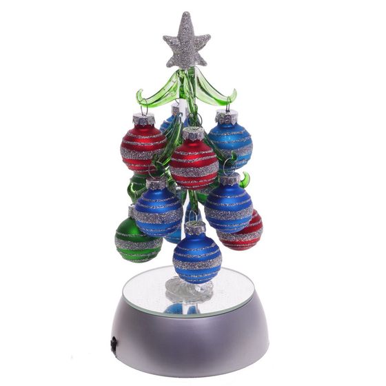 Изделие декоративное с подсветкой "Ёлочка" (3хАА н/п), L9 W9 H18 см