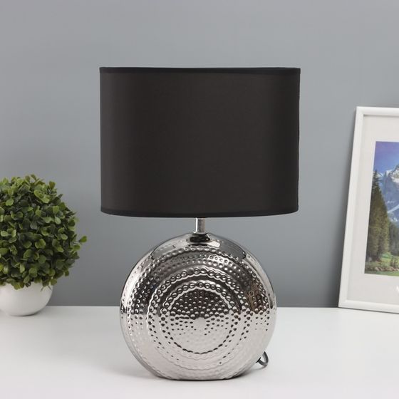 Лампа настольная 7515121TL/1 E27 40 Вт серебро 24.5×24.5×37 см