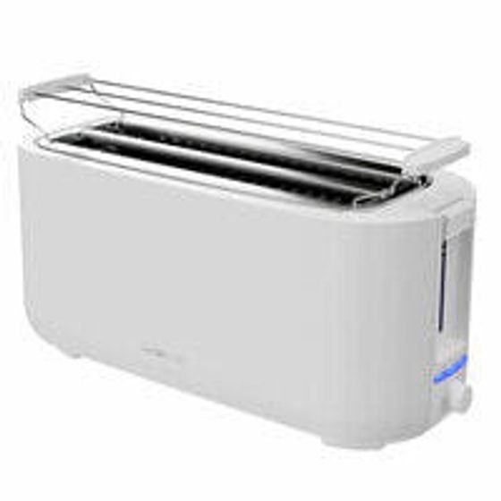 Clatronic 4 Scheiben Langschlitz-Toaster TA 3802 weiß