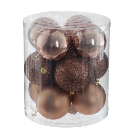 Набор из 12шт Украшение новогоднее "Шар", D 8 см, L19 W19 H21,5 см