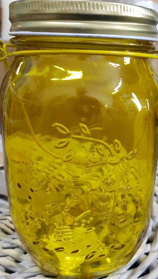 !09 Банка для специй с подвесом и крышкой "Калейдоскоп", 920 мл., цвет желтый