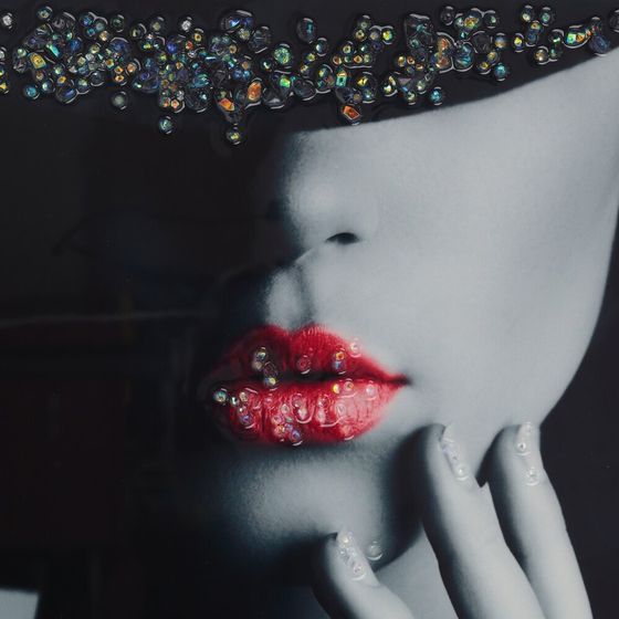 Панно с кристальным декором &quot;Девушка&quot;, L71 W2,5 H51 см