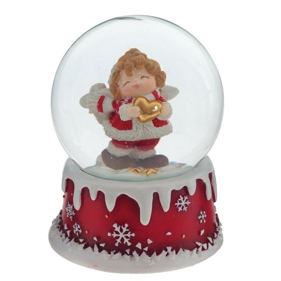 Фигурка декор в стекл шаре &quot;Ангел&quot;, D6 см, L7 W7 H9 см, 3в.