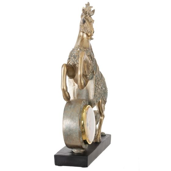 Фигурка декоративная &quot;Лошадь&quot; с часами (AAx1,н.п.), L23 W7 H33 см