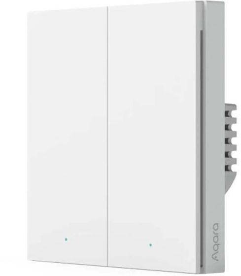 Умный выключатель Aqara Smart Wall Switch H1 EU 2-хкл. белый (WS-EUK04)