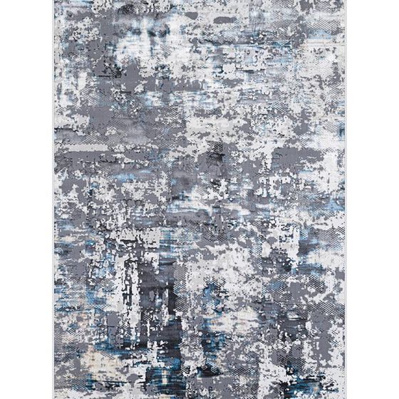 Ковёр прямоугольный Roma 37896B, размер 150x400 см, цвет blue fls / beige fls