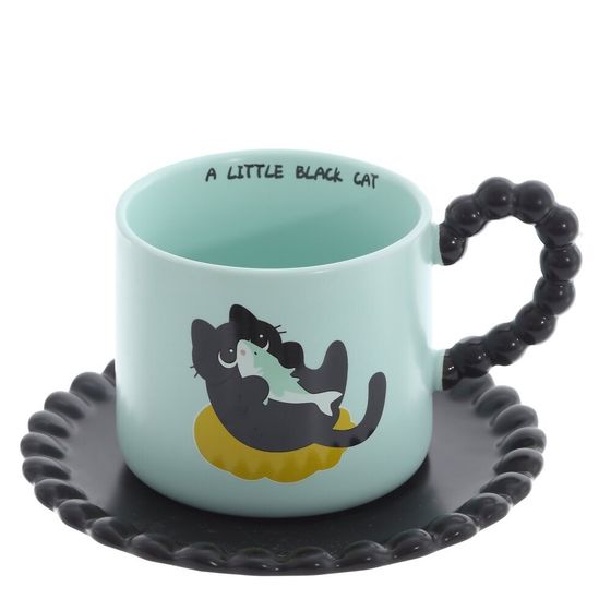 Кружка с блюдцем, 320 мл, L16 W15 H9 см, 3в.