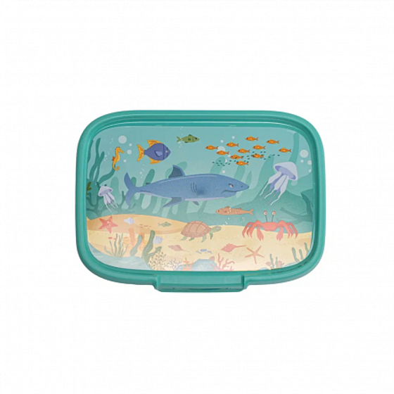 Контейнер пищевой SNAP BOX голубой 1.3л прямоугольный