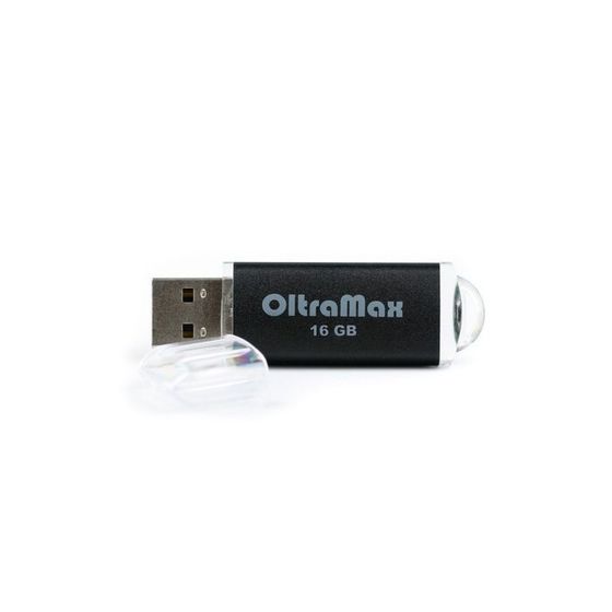 Флешка OltraMax 30, 16 Гб, USB2.0, чт до 15 Мб/с, зап до 8 Мб/с, чёрная