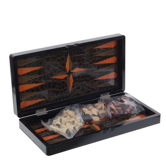 Игра настольная 3 в 1 (шахматы, шашки, нарды), Д40 Ш20 В6 см