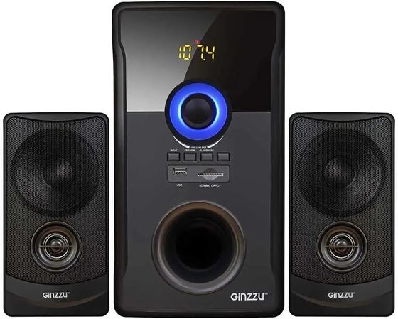 Колонки 2.1 Ginzzu GM-426 60Вт черный
