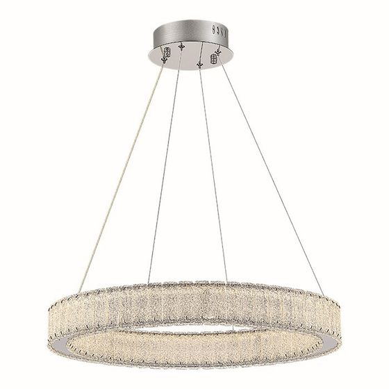 Люстра подвесная St Luce. SL6008.113.01. Latozzo. 1х30 Вт, LED, 3000K, 2250 Lm, 60х60х200 см, цвет хром