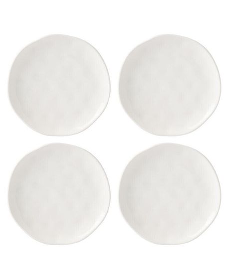 Bay Solid Colors 4 Piece Accent Plate Set, Service for 4