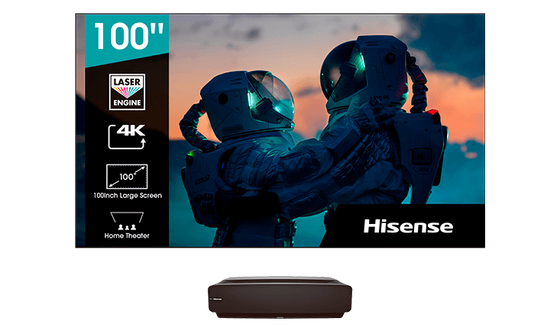 Телевизор Laser 100&quot; Hisense Laser TV 100L5F черный 4K Smart TV
