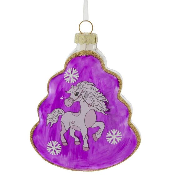 Украшение новогоднее &quot;Елочка с лошадкой&quot;, L8 W2,5 H11 см