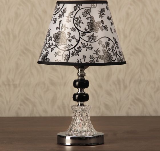 !09 Лампа настольная "Элегия" Е27 40W 220В низ с подсветкой 33х22х22 см