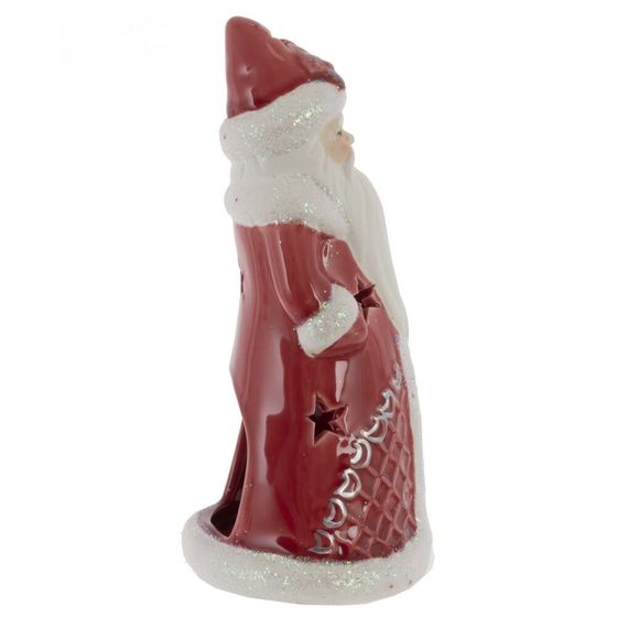 Подсвечник &quot;Дед Мороз&quot;, L9 W7,5 H16 см, 2в.