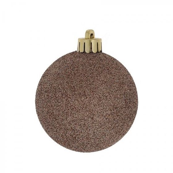 Набор из 40шт, Украшение новогоднее Шар &quot;Молочный шоколад&quot;, D3/4/5/6 см, L14 W14 H26 см