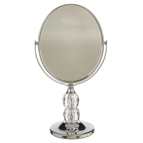 Зеркало настольное двустороннее с увеличением, L11 W7 H20 см