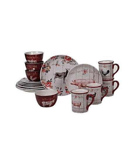 Farmhouse 16pc Dinnerware Set