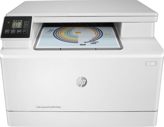 МФУ лазерное HP Color LaserJet Pro M182n A4 Net белый (7KW54A)