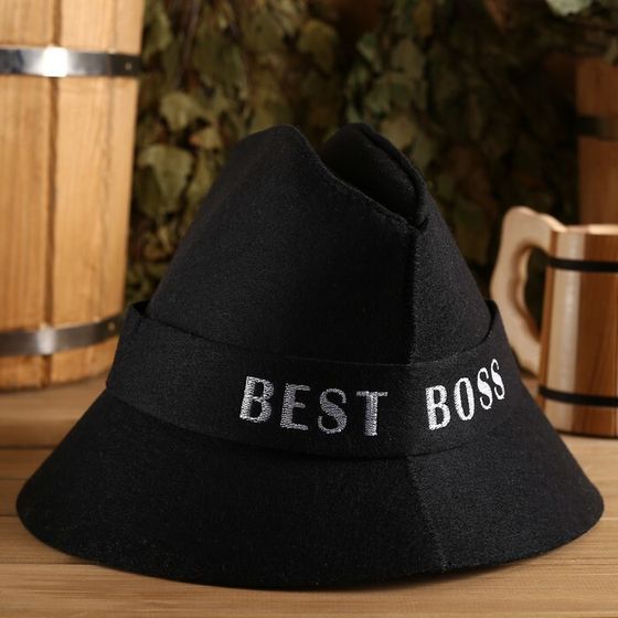 Шапка для бани &quot;Best Boss&quot; экофетр