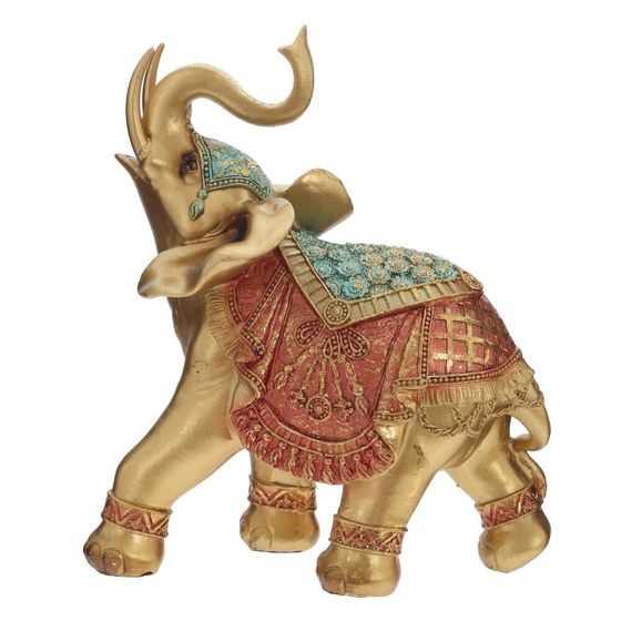 Фигурка декоративная "Слон", L17,5 W9 H21,5 см, 1 штука, дизайн микс