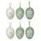 Набор из 6-ти изделий декоративных подвесных &quot;Яйцо&quot; (3,5*5,5), L15 W13 H5 см