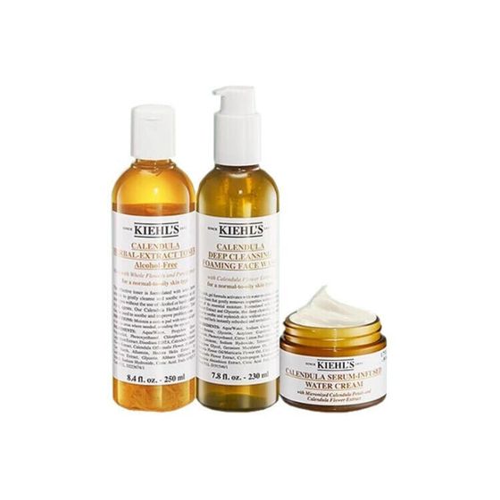 KEYANSHI Calendula Soothing Skincare Sets Soothing Tightening Hydrating Moisturizing And Hydrating Three-Piece Set