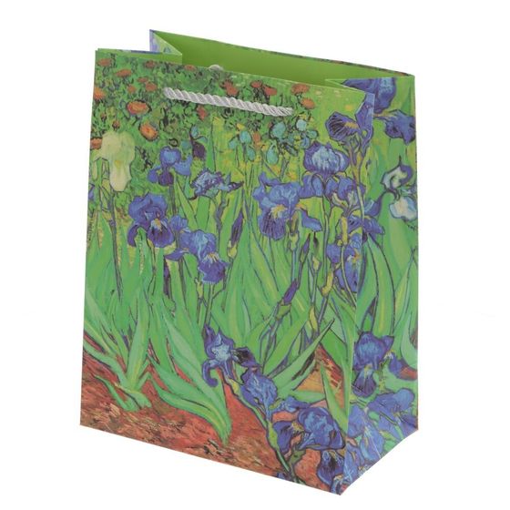 Пакет подарочный (бумага 210г/м2, блок 12шт), L18 W10 H23 см, 4в.