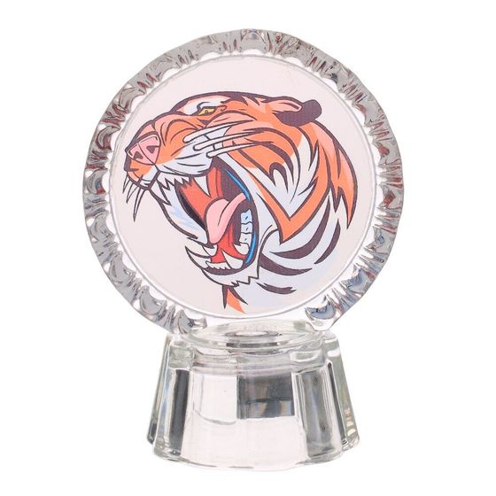 Изделие декоративное &quot;Тигр&quot;  L6,5 W4 H8,5 см (подсветка, LR41x3), 2в.