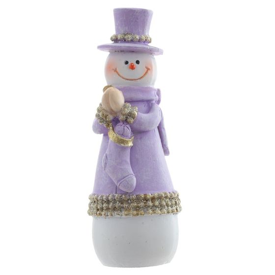 Фигурка декоративная &quot;Снеговик&quot;, L4 W4 H11 см, 2в.