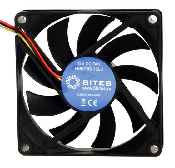 Вентилятор 5bites FB8015S-12L3 черный 80x15мм 2000rpm 3pin