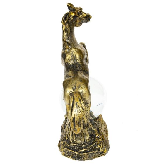 Фигурка декор в стекл шаре &quot;Лошадь&quot;, L10 W5 H14 см, 2в.