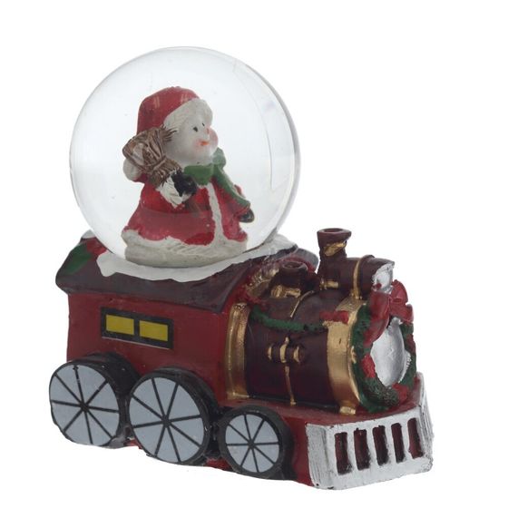 Фигурка декор в стекл шаре&quot;Дед Мороз/Снеговик&quot; (подсвет, LR44x2), D 5 см, L7,5 W5 H8 см, 3в.