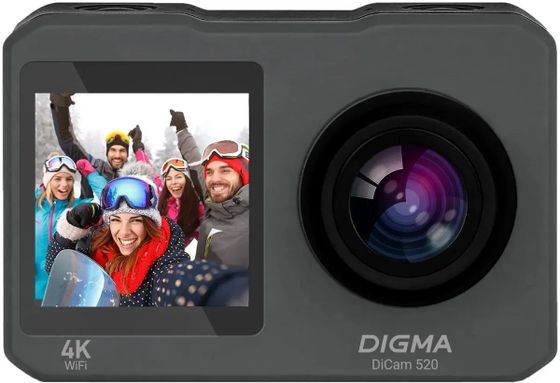 Экшн-камера Digma DiCam 520 серый