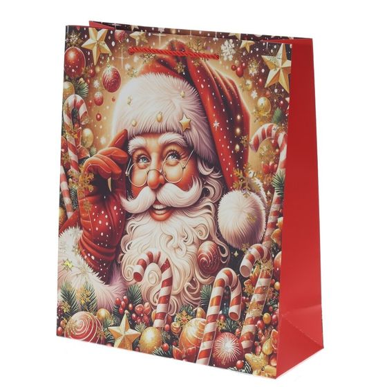 Пакет подарочный (бумага 210г/м2, блок 12шт), L18 W8,5 H23 см, 4в.