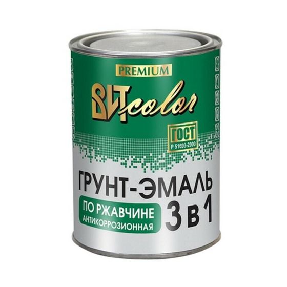 Грунт-эмаль ВИТcolor 3 в 1 по ржавчине серая 1,8кг