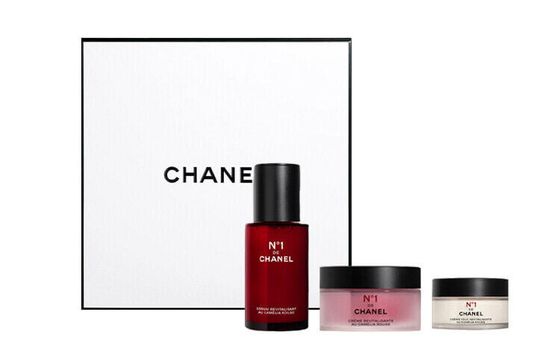 CHANEL Red Camellia Trilogy Box Skincare Sets Moisturizes And Moisturizes Serum 30ml+Eye Cream 15g+Face Cream 50g