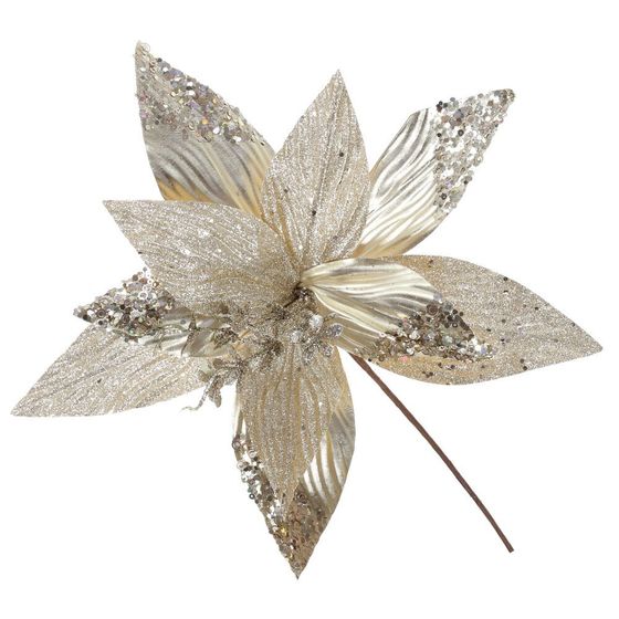 Цветок искусственный &quot;Пуансеттия&quot;, L32 W32 H44 см