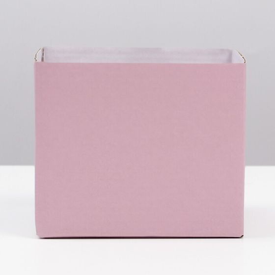 !09 Комплект из 4-х коробок: Коробка подарочная складная, «Верь в счастье», 12 х 17 х 10 см. (2 штуки) + Коробка сборная «Розовая жемчужина», 12 х 10 х 12 см. (2 штуки).