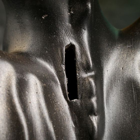 !09 Копилка &quot;Дракон Тоша&quot; черная в золоте, 20 см.