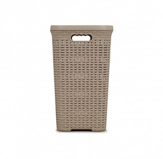 Корзина для белья РОТАНГ 40л латте