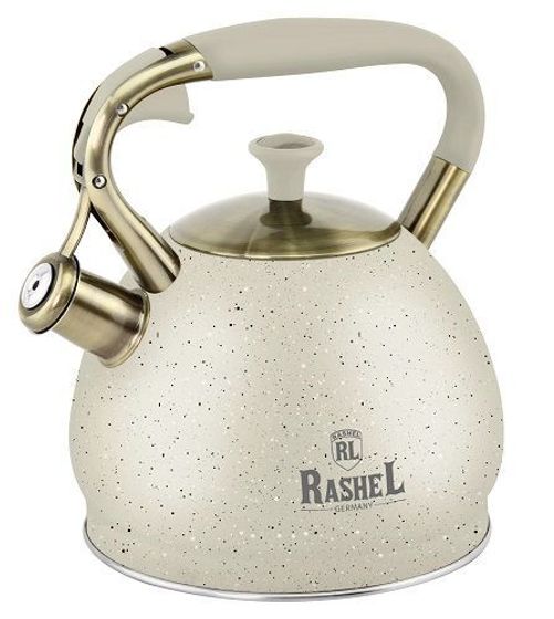 Чайник Rashel М-7902 3л со свистком кремовый