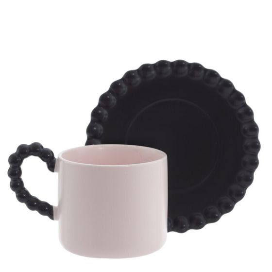 Кружка с блюдцем, 320 мл, L16 W15 H9 см, 3в.